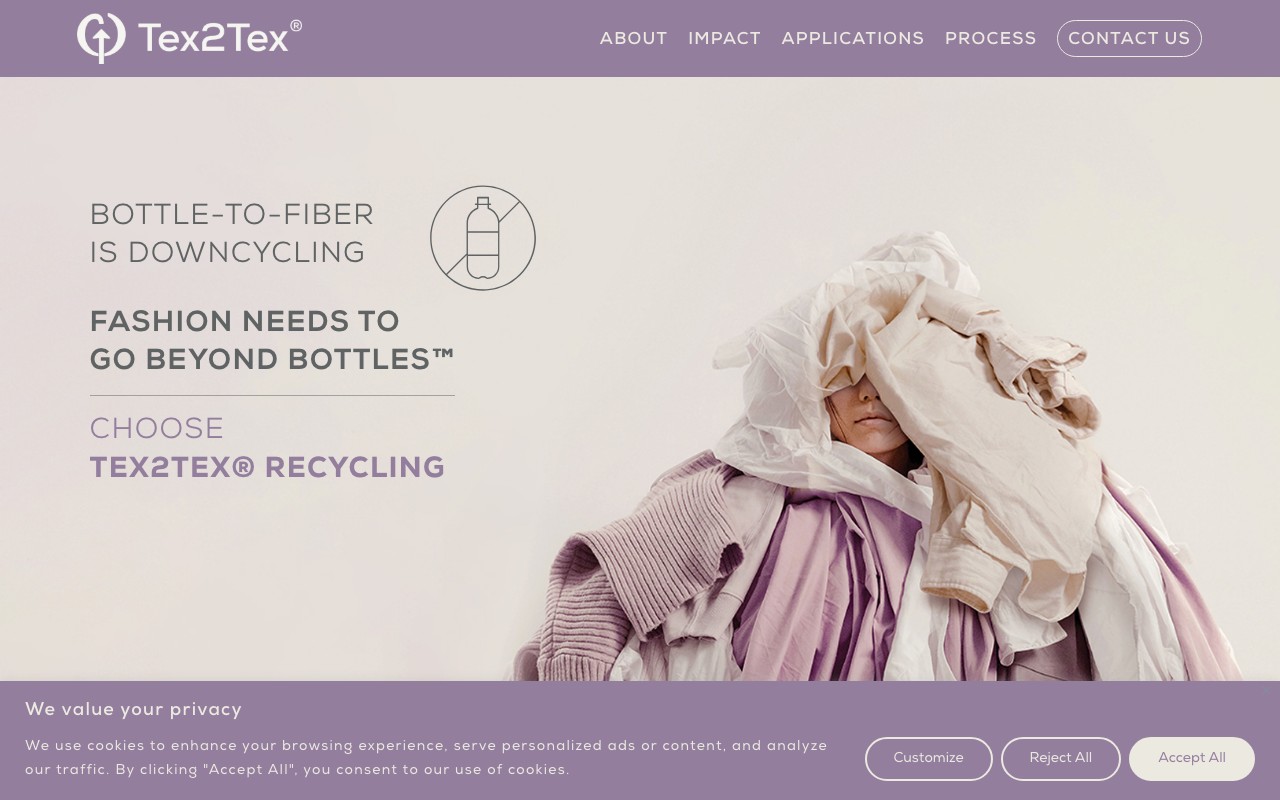 Screenshot do site Tex2Tex